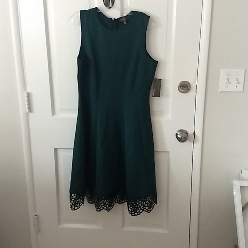 Forrest Green Fit and Flare Dress 16 NWT